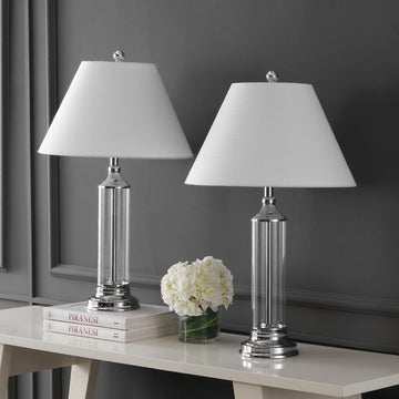 Astor 29" Glass LED Table Lamp - JONATHAN Y